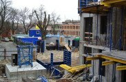 Динамiка будiвництва ЖК "Либiдь" станом на 17.03.2014р. Монтаж крана.